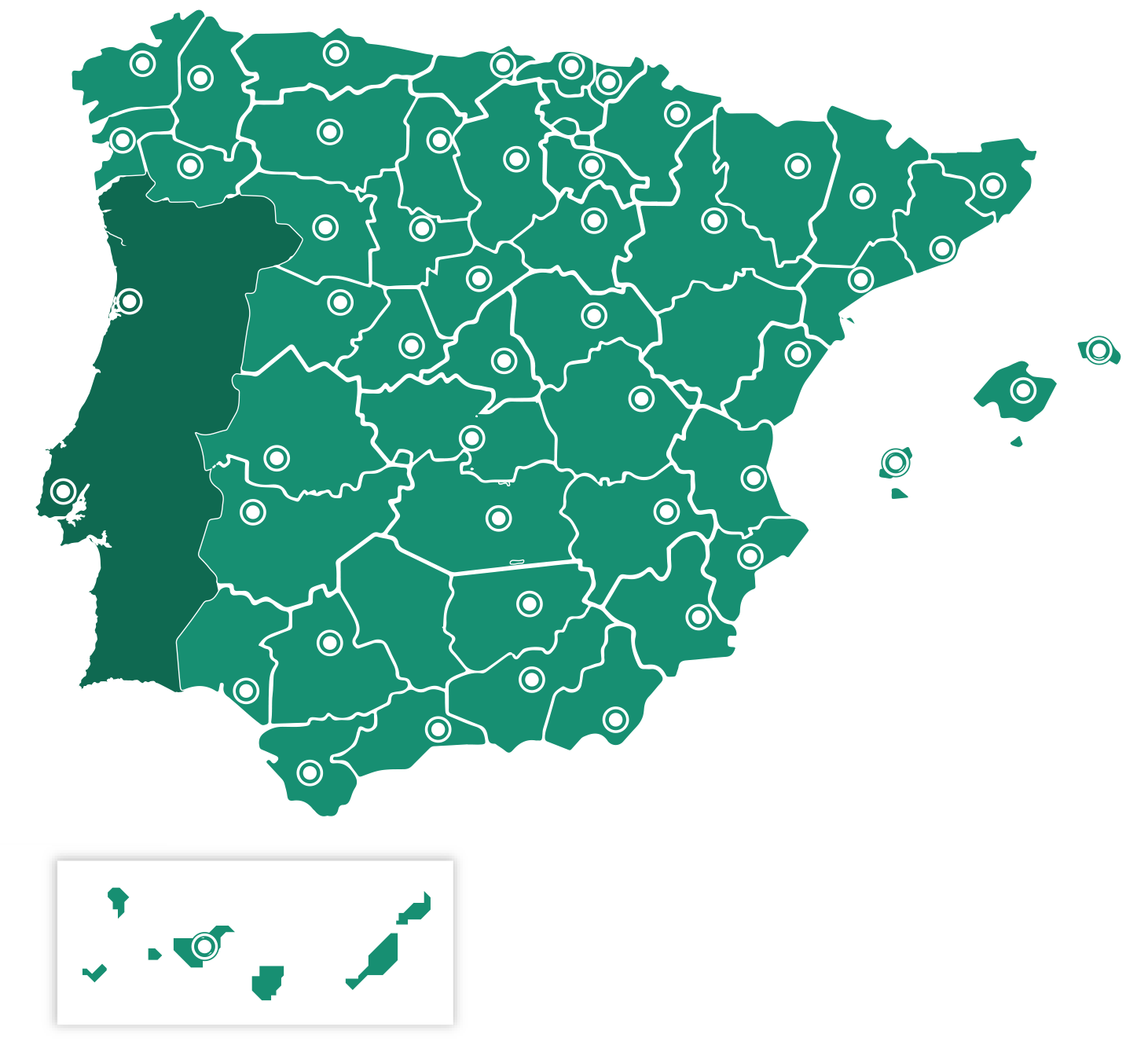 mapa zonas agentcial